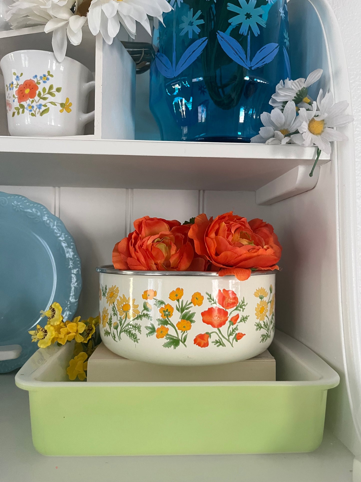 1950s Pyrex #222 Lime Green 8” Square Baking Dish – Milk Glass Ovenware