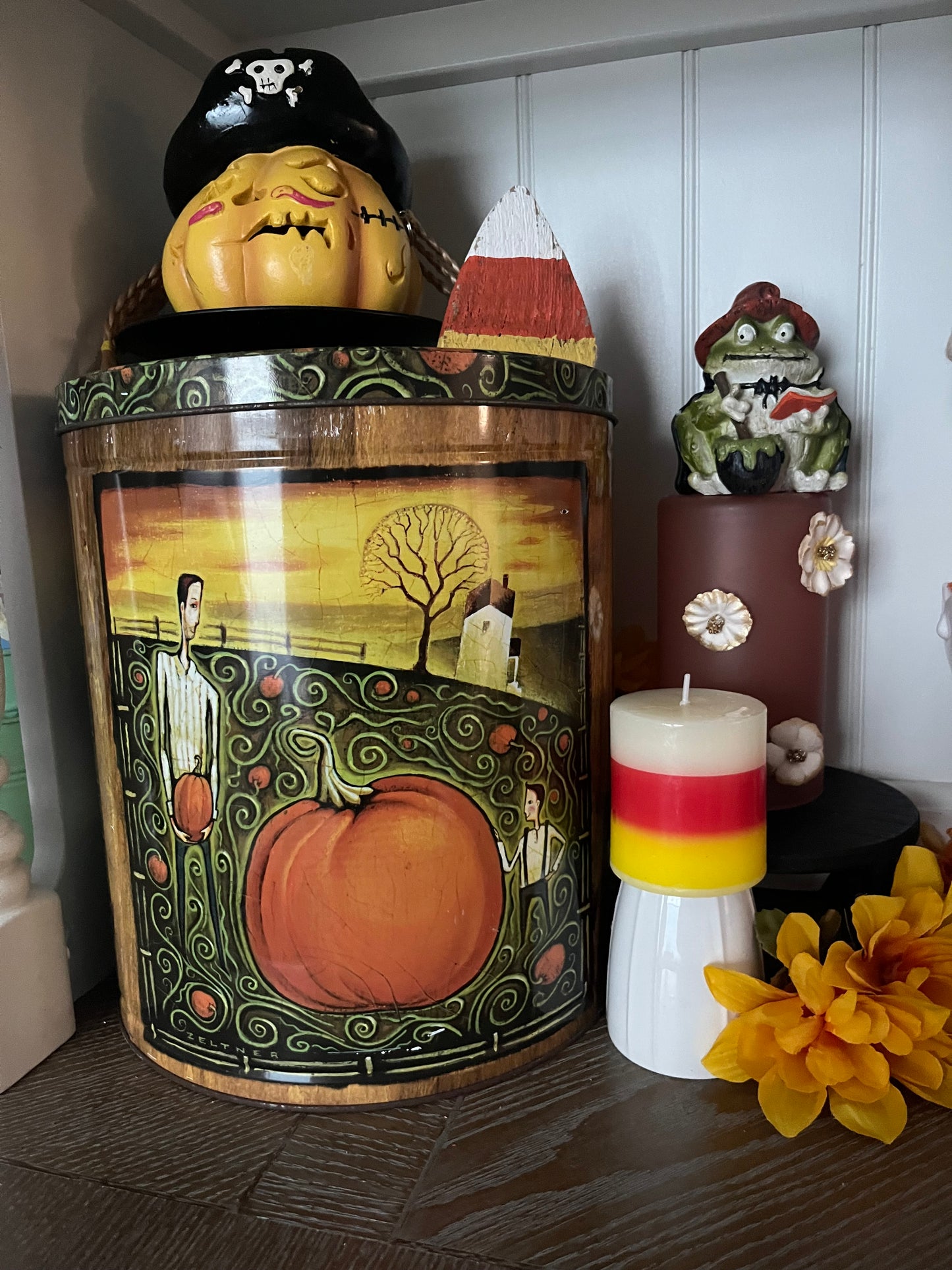 Vintage White Fluted Ceramic  Mini 3”x2 1/2”Ribbed Pottery Vase – 1960s Modernist Studio Style