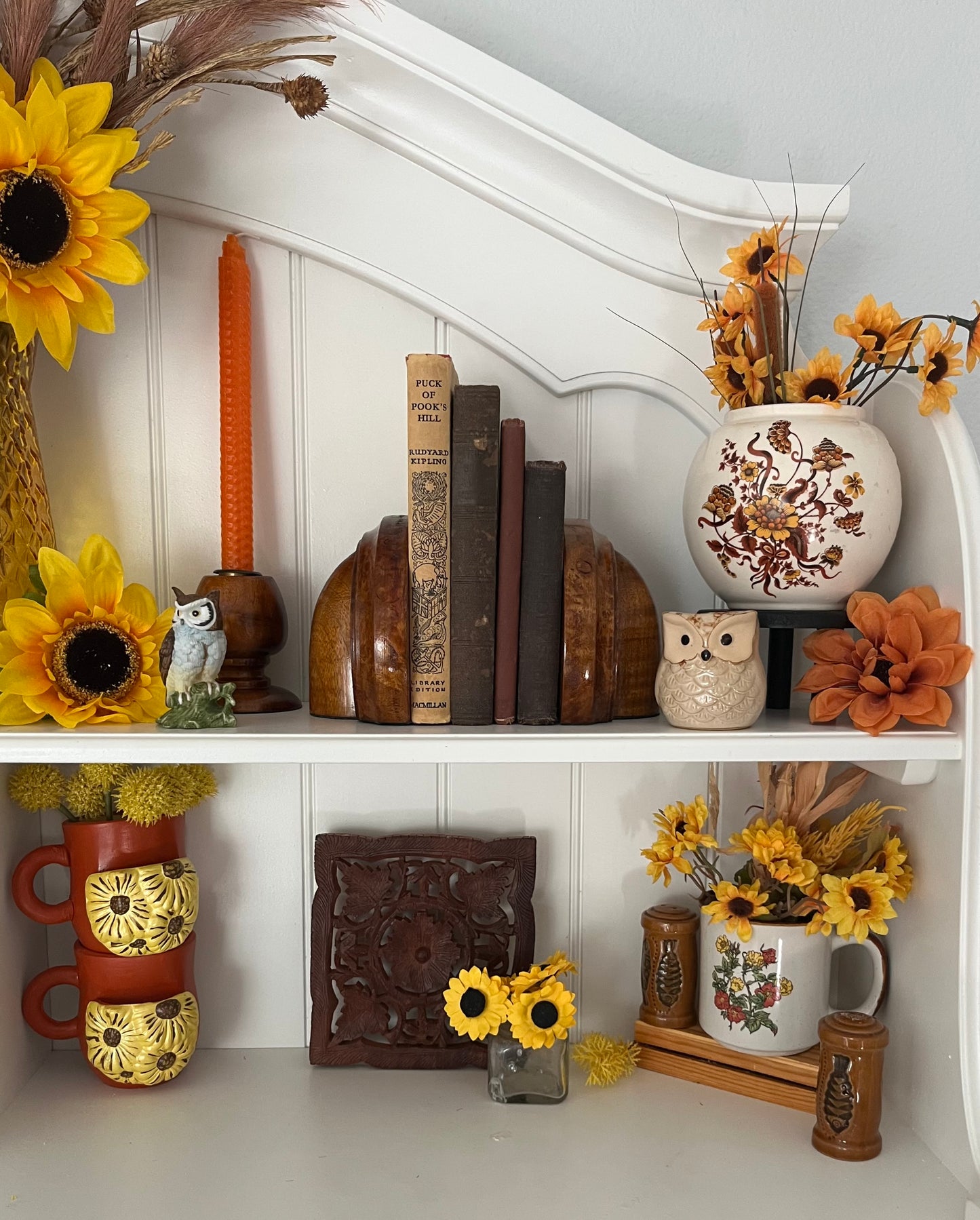 Retro Brown Ceramic Fish-Motif Salt & Pepper Shakers (c. 1970s)