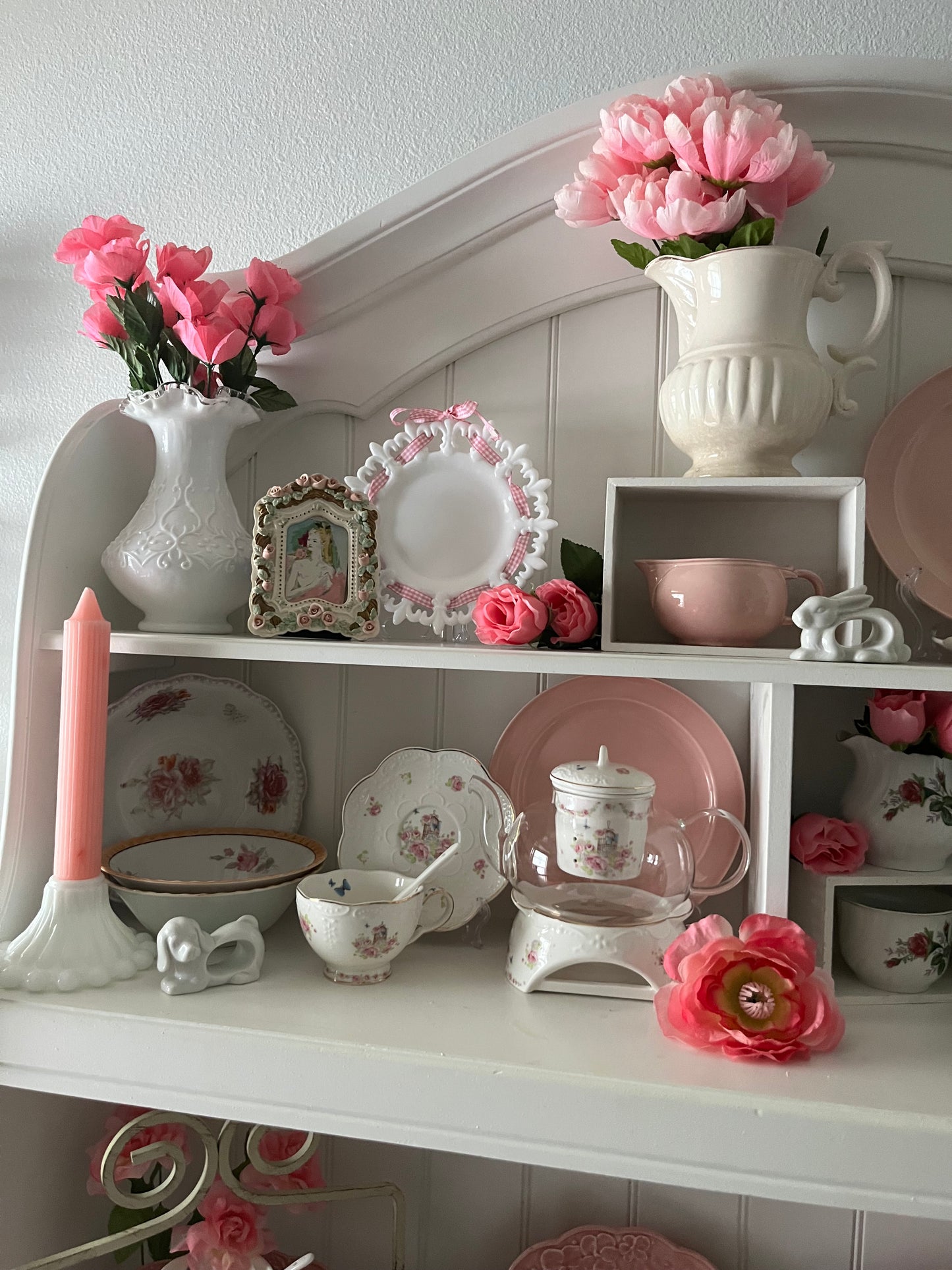 Vintage Westmoreland Milk Glass Ribbon Plate - Fleur De Lis Design 7.5” Mid Century Lunch Plate