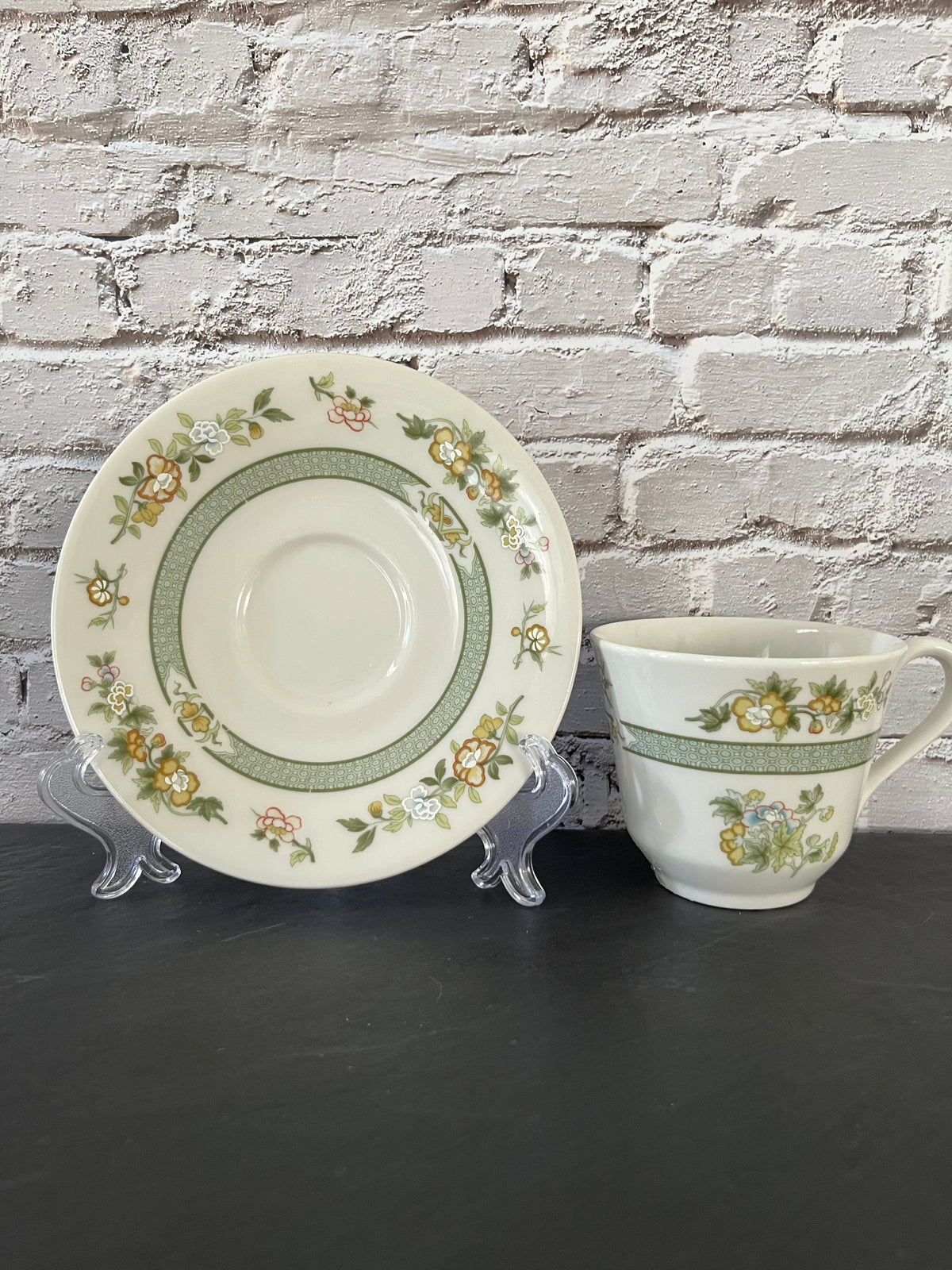 Vintage Royal Doulton Tonkin TC1107 Cup & Saucer – 1970s English Floral China
