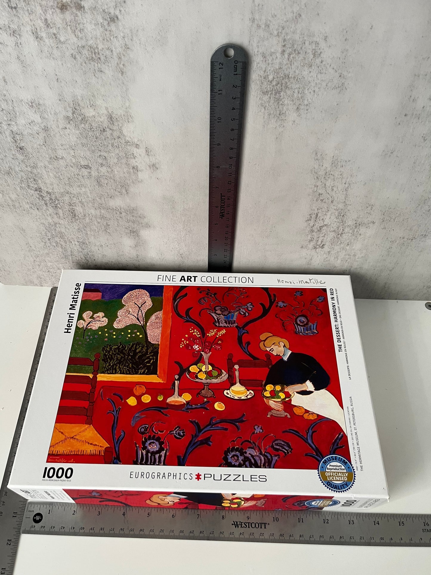 Contemporary Eurographics Henri Matisse “Harmony in Red” Fine Art Collection 1000 Piece Museum Licensed Puzzle – Open Box Complete
