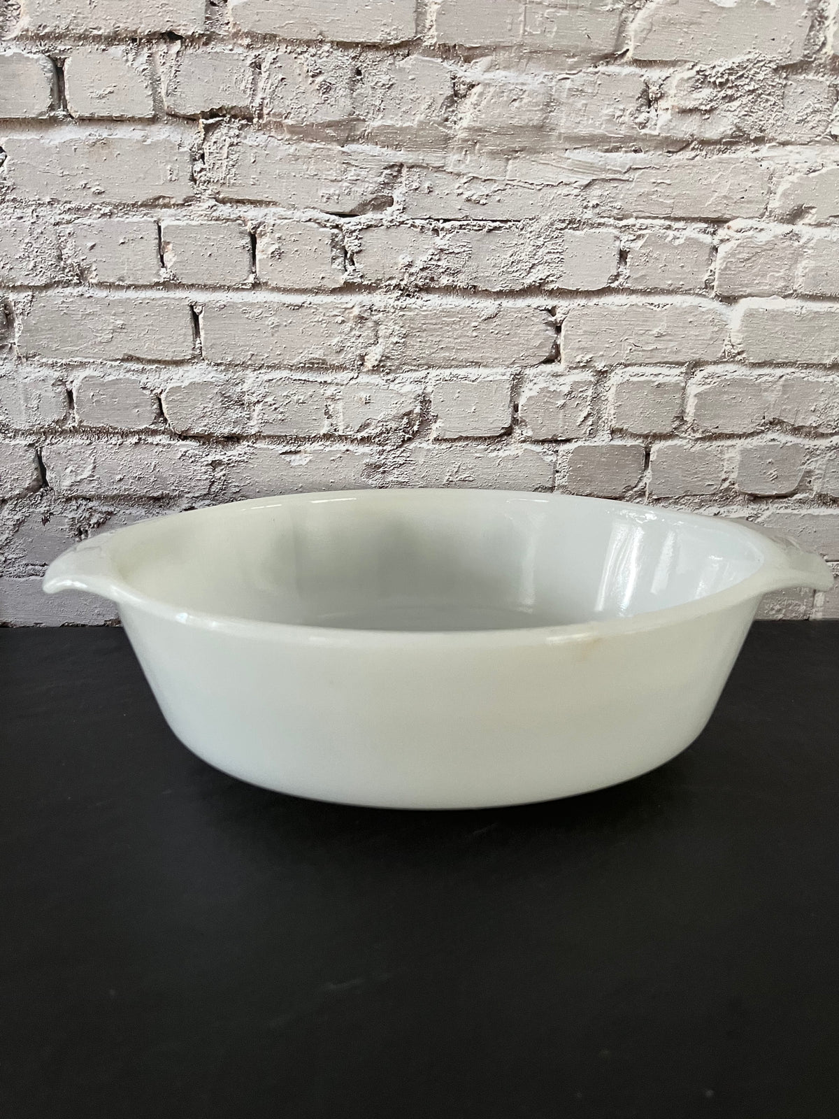 Vintage 1970’s Fire-King Meadow Green #433 Oval Casserole Dish with Glass Lid – 1.5 Qt