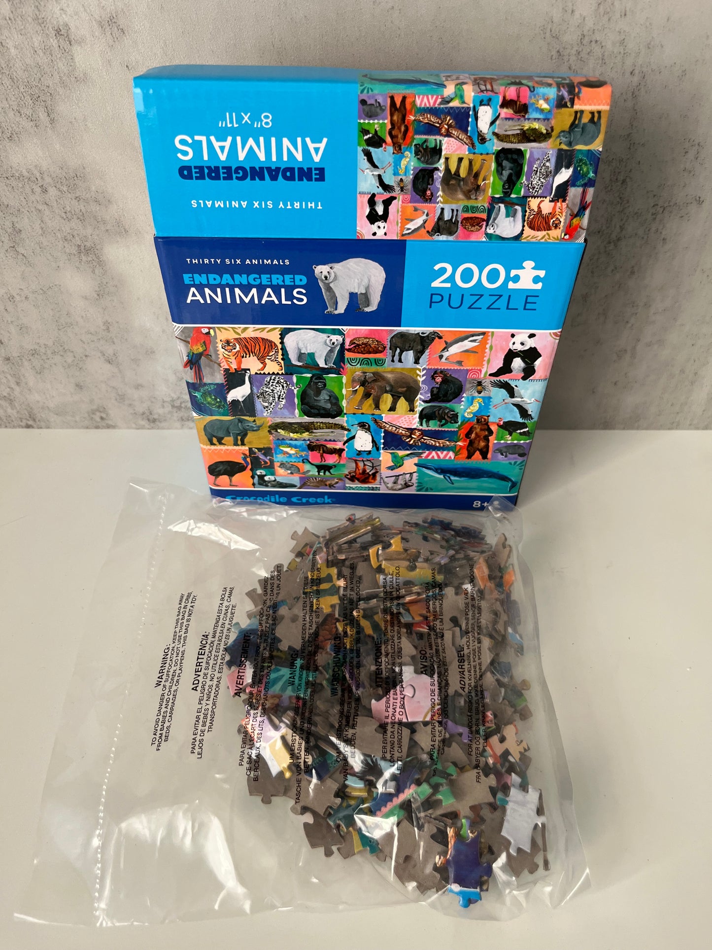 Endangered Animals 200 Piece Educational Jigsaw Puzzle — Contemporary 2020s Wildlife Learning Puzzle — Crocodile Creek

⸻