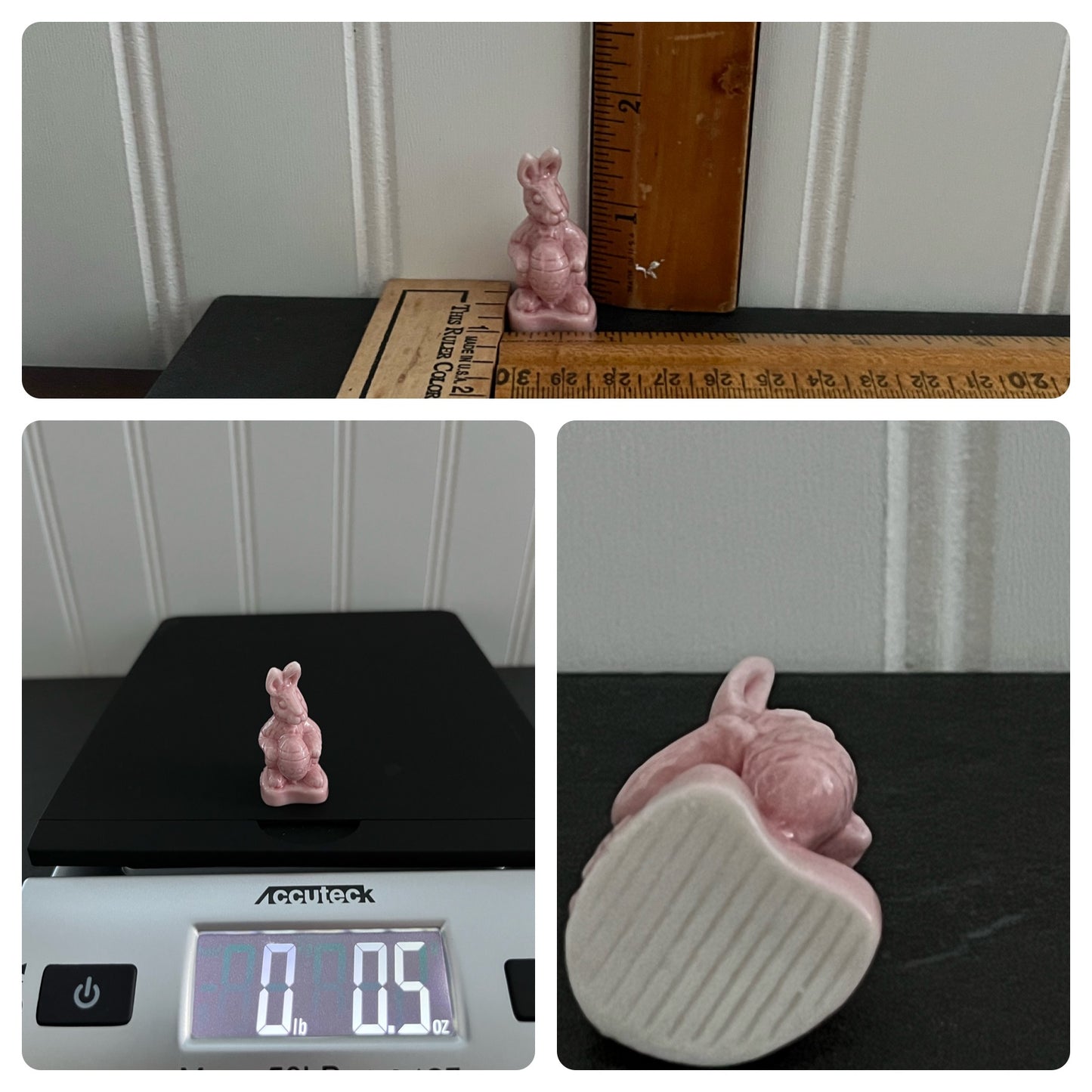 Vintage Wade Red Rose Tea Pink Easter Bunny - Calendar Series #7