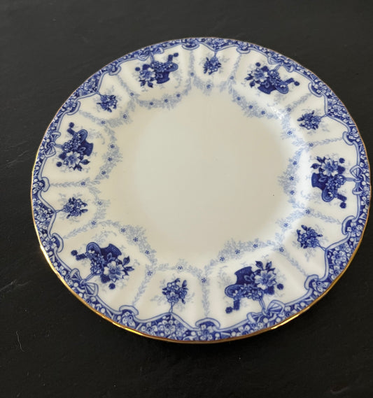 Vintage Blue and White Duchess Genevieve Bread and Butter Plate - 6.5 Inches