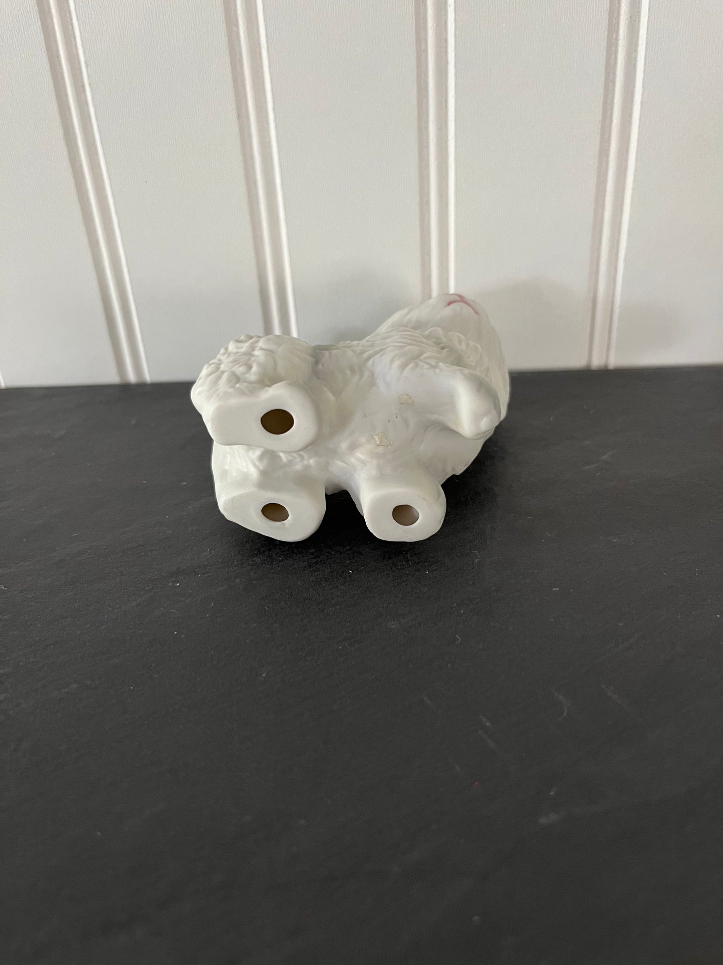 Vintage Homco Standing Fluffy Persian White Porcelain Small Cat Figurine - Elegant Collectible Decor