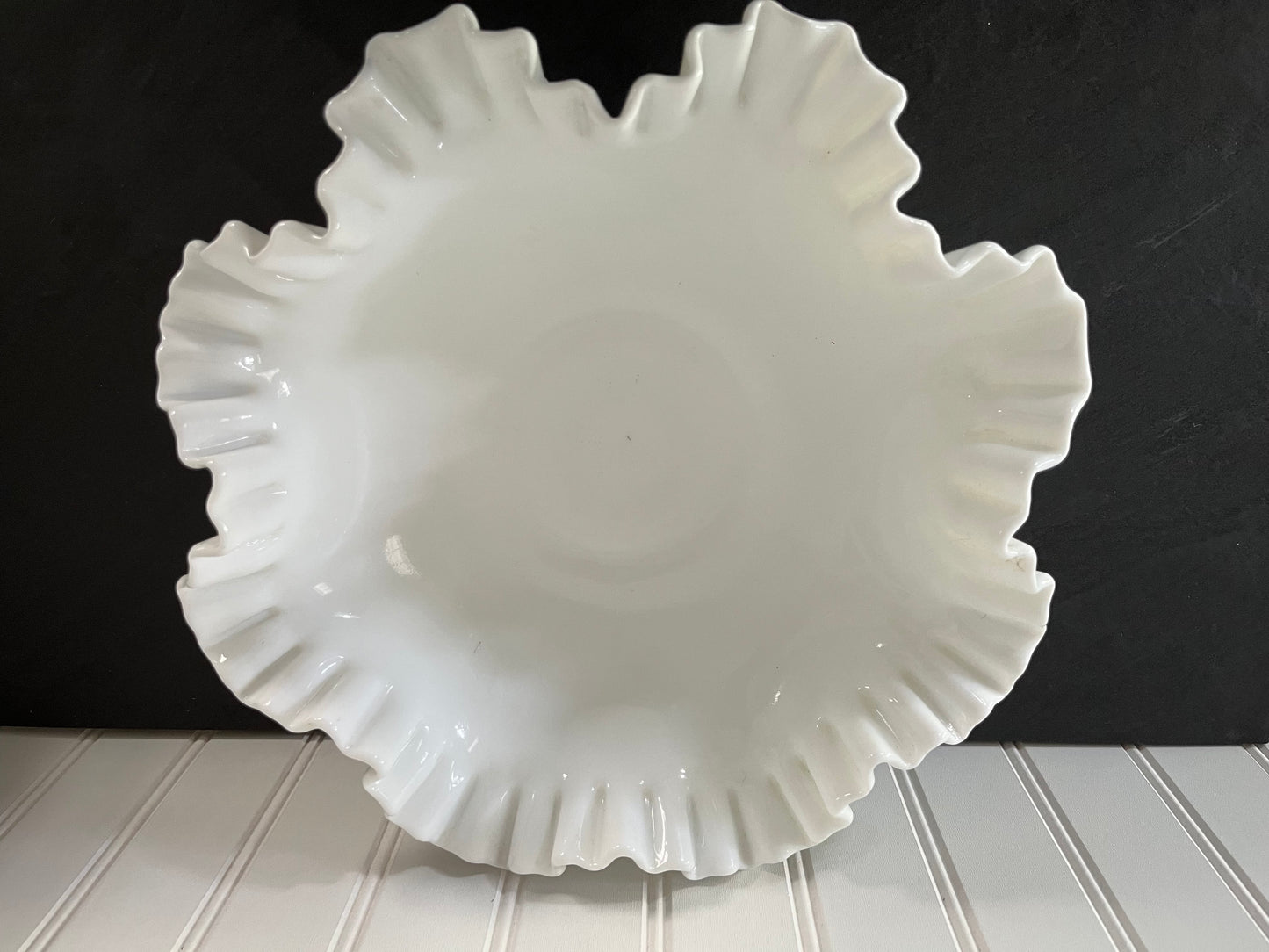 1960’s Fenton White Hobnail Large Bowl Milk Glass